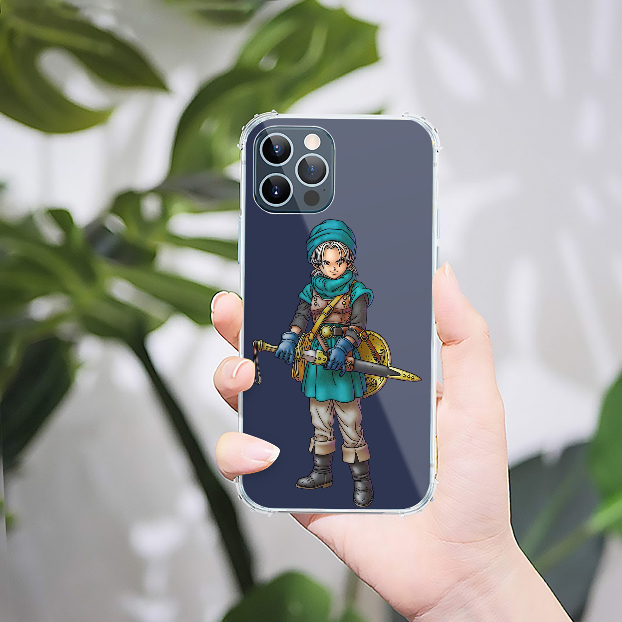 （画像用） ドラゴンクエスト Doragon Kuesuto Dragon Quest 【iPhone 12シリーズ対応】透明スマホケース（クリアソフトケース）